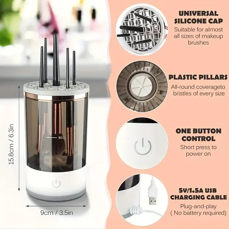 SparkleClean Makeup Brush Wizard